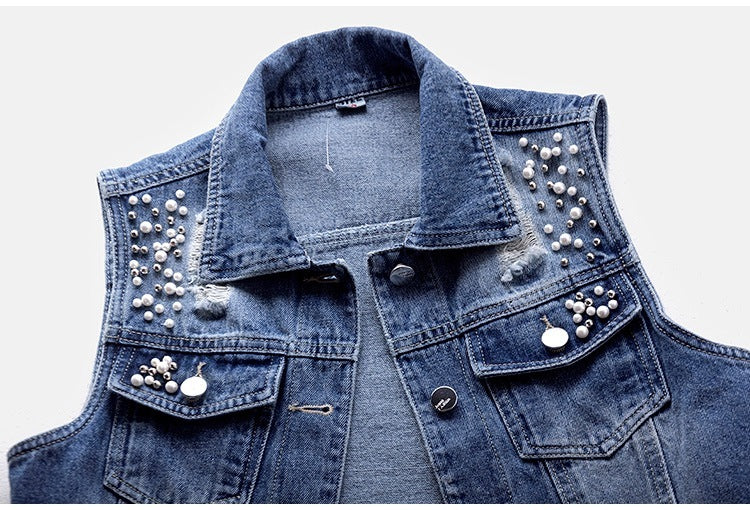 Denim Vest Sleeveless