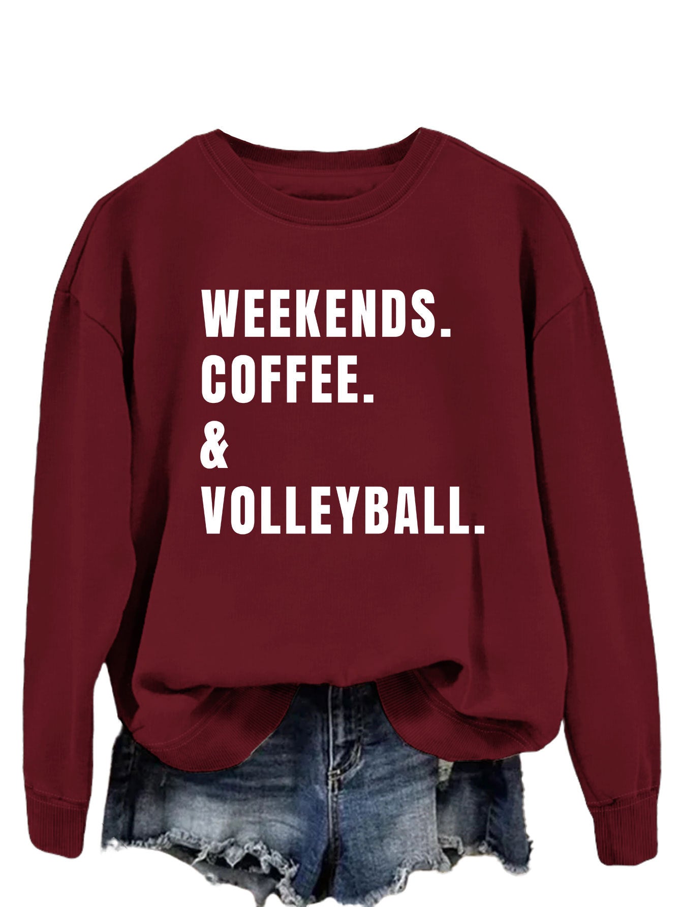 Long Sleeve Loose Sweatshirt
