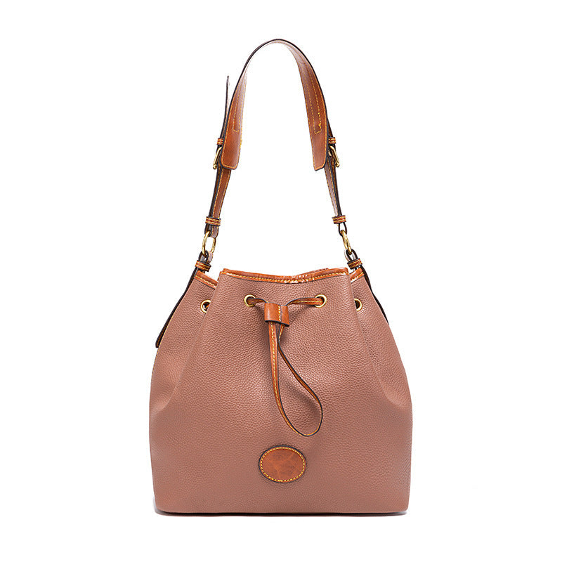 Vintage Pebble Shoulder Handbag