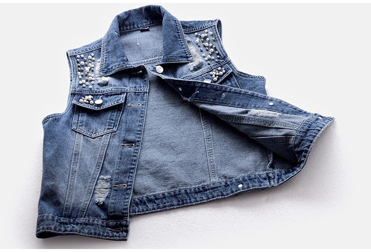 Denim Vest Sleeveless
