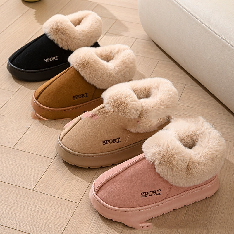 Home Plush Thick Slippers