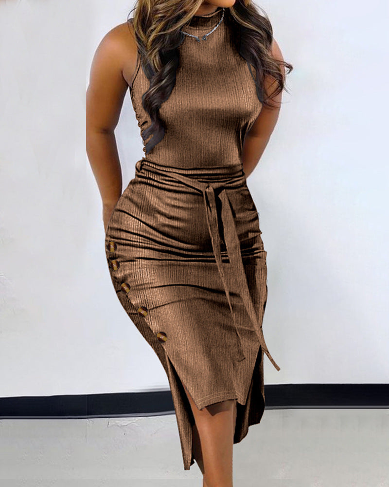 Lace-up Party Dress
