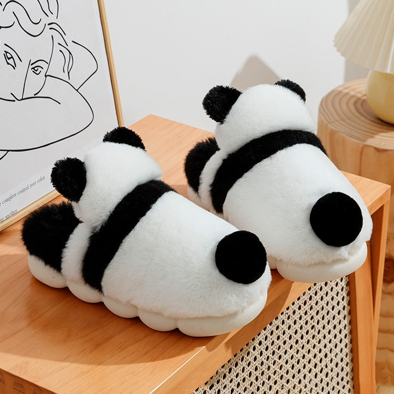 Panda Fleece-lined Slippers