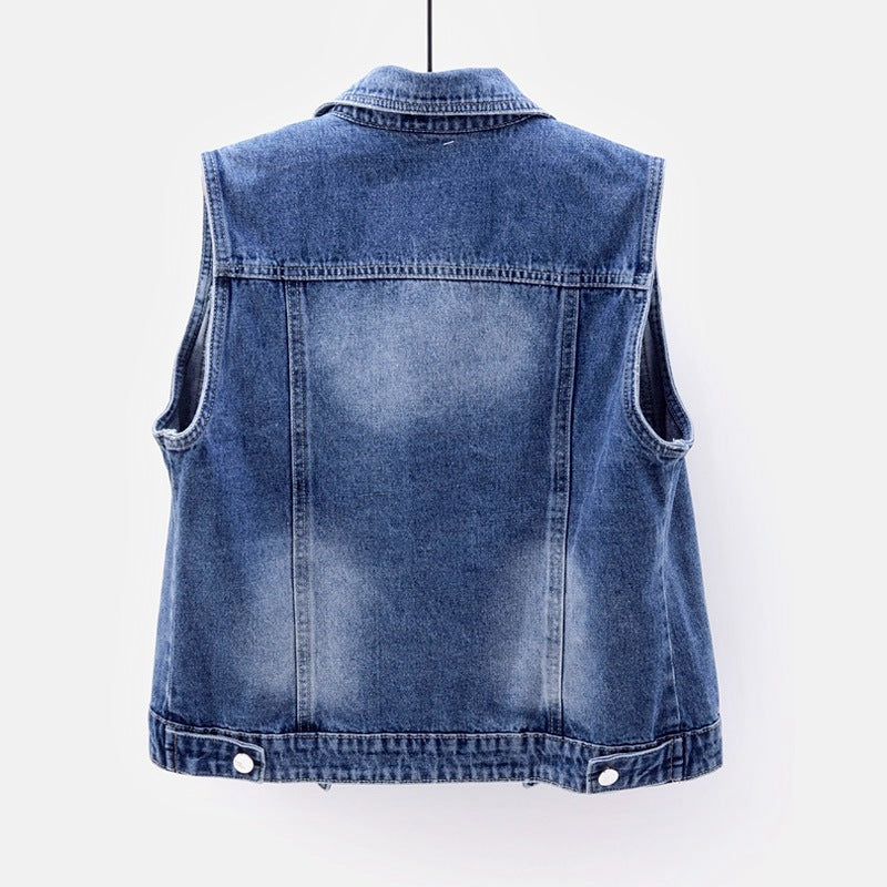 Denim Vest Sleeveless