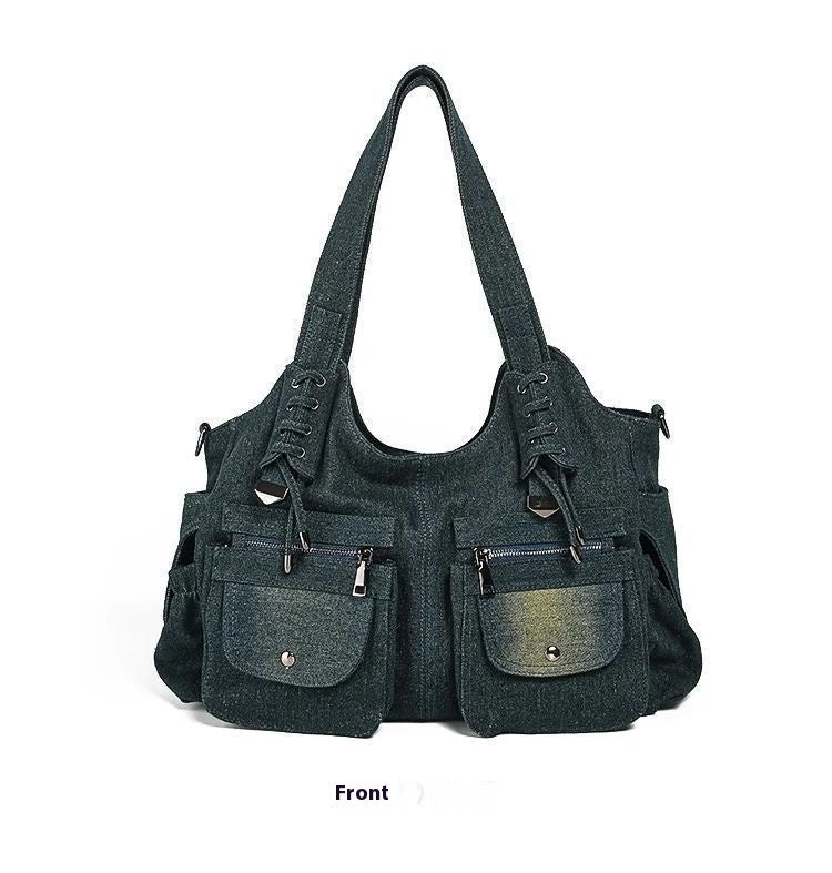 Denim Shoulder Vintage Casual All-matching Shoulder  Bag