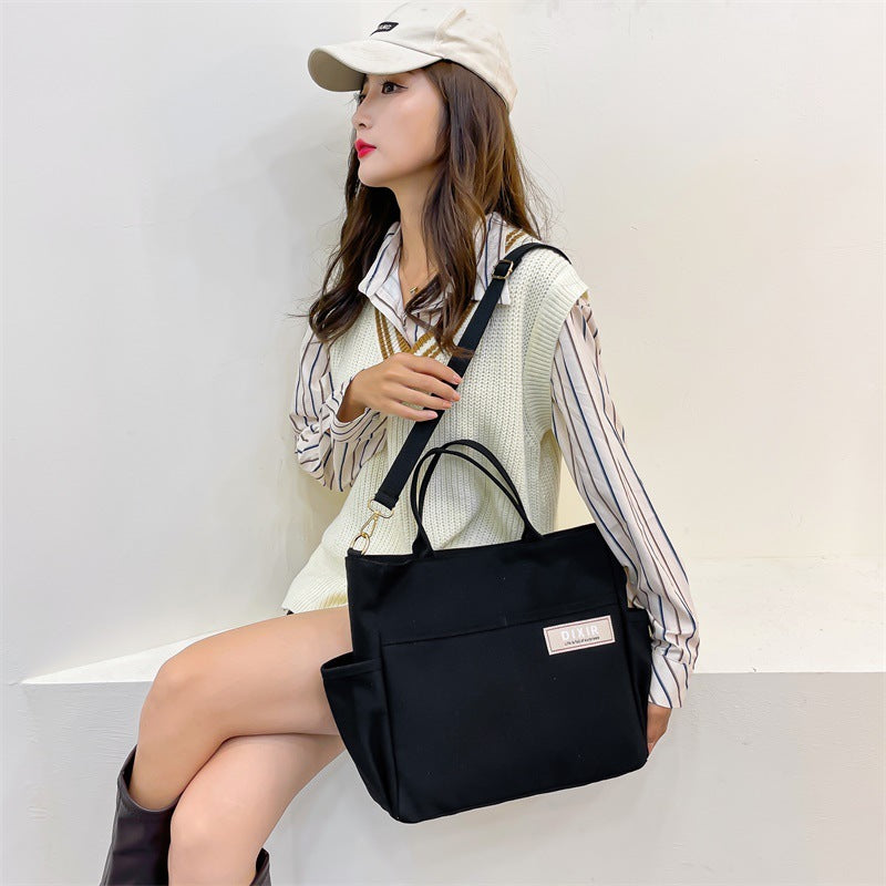 Large-capacity Canvas Shoulder Handbag