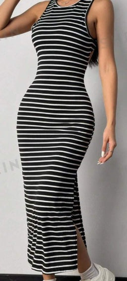 Reverse Zebra Dress