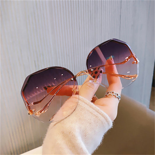 Anti-UV Rimless Glasses