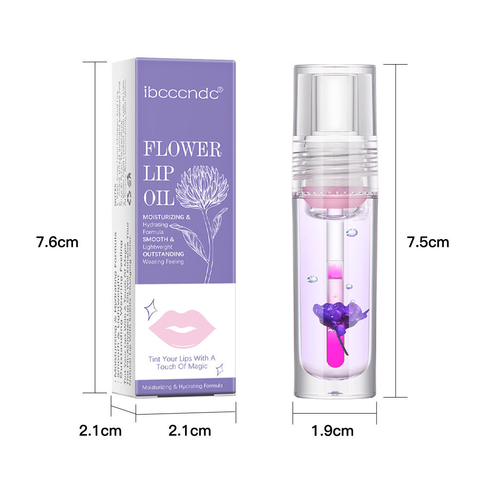 Flower Color Changing Lip Oil Moisturizing lip gloss