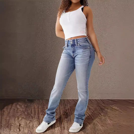 Comfort Washed Slim Fit Denim