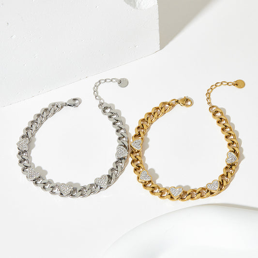 French  Heart-shaped Bracelet