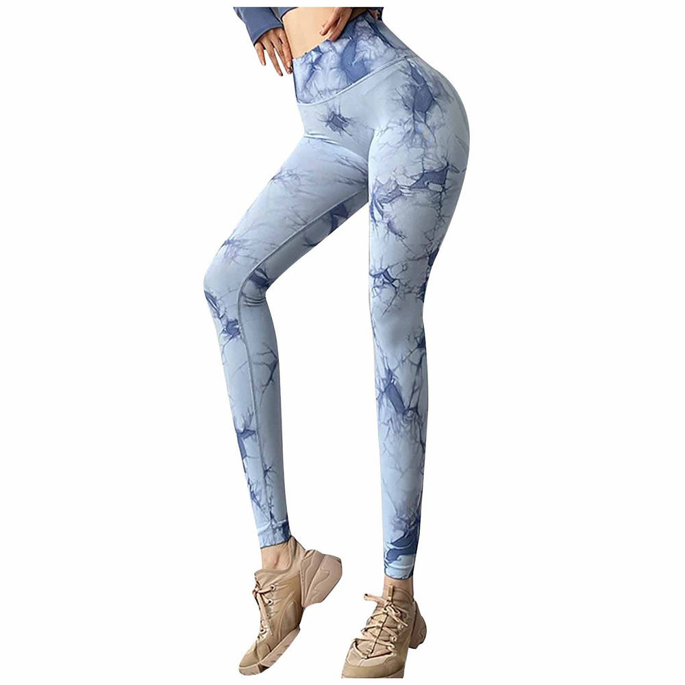 New Tie-dye High Elastic Tight Sports Pants