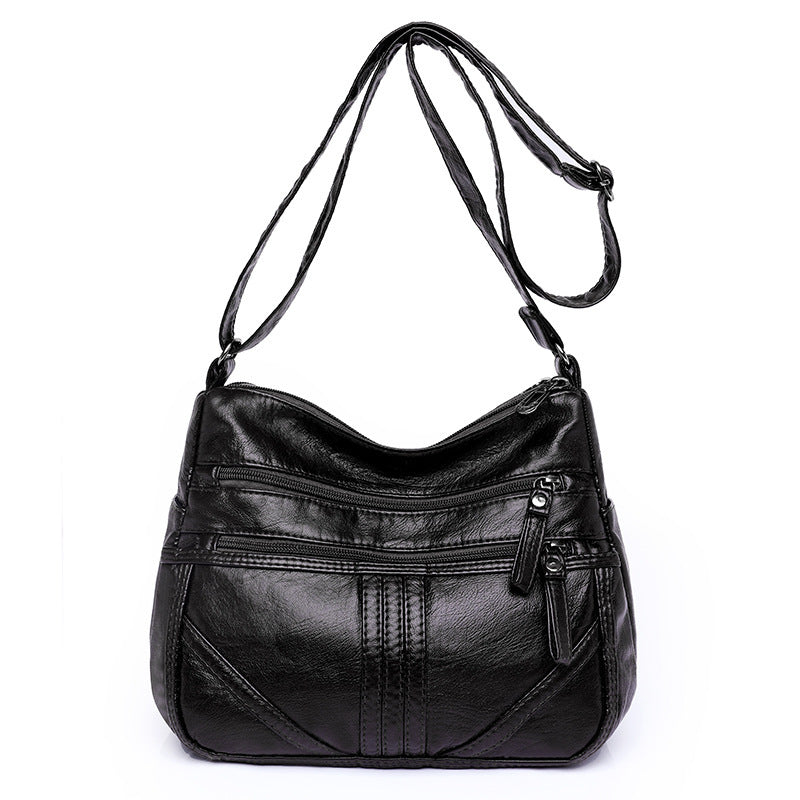 Soft Leather Large Capacity Shoulder Bag